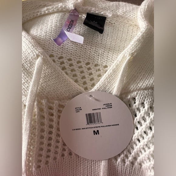 Love By Design Ivory Knit Hoodie - Picture 8 of 8